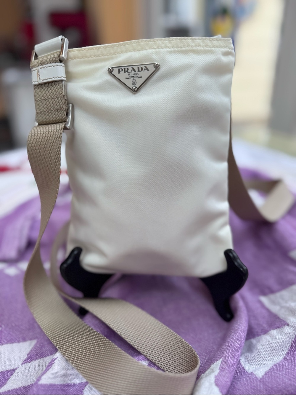 Prada Tessuto Cream Women’s Bag